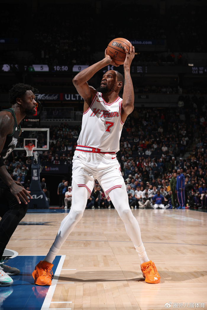 杜兰特30+8+2抢断申京30+6+4盖帽 火箭加时惜败