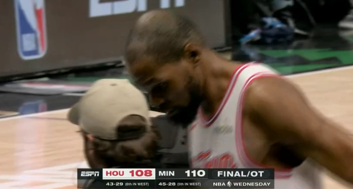 杜兰特30+8+2抢断申京30+6+4盖帽 火箭加时惜败